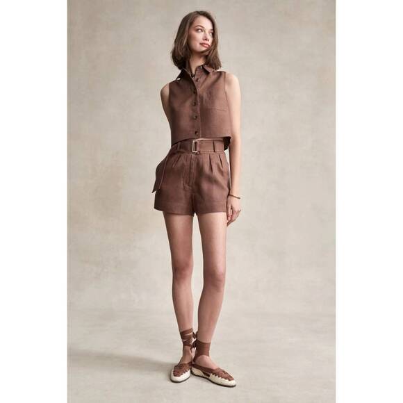 HEVRON Tops - NEW HEVRON katja sleeveless top in chocolate